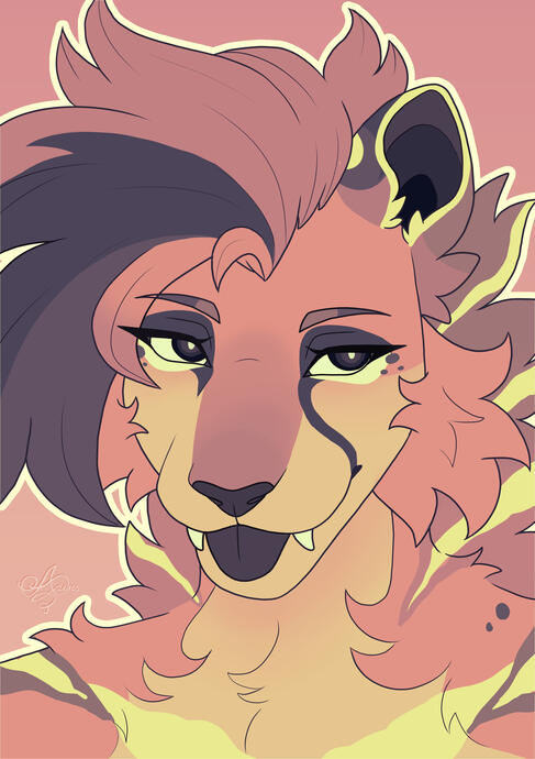 Flat Colour Bust