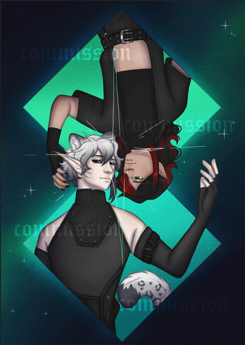 Full render halfbody illustration